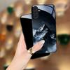Realistic snow-capped mountain electroplated glass phone case for Samsung Galaxy S26 S25 S24 S23 S22 S20FE Ultra Plus drop Cover