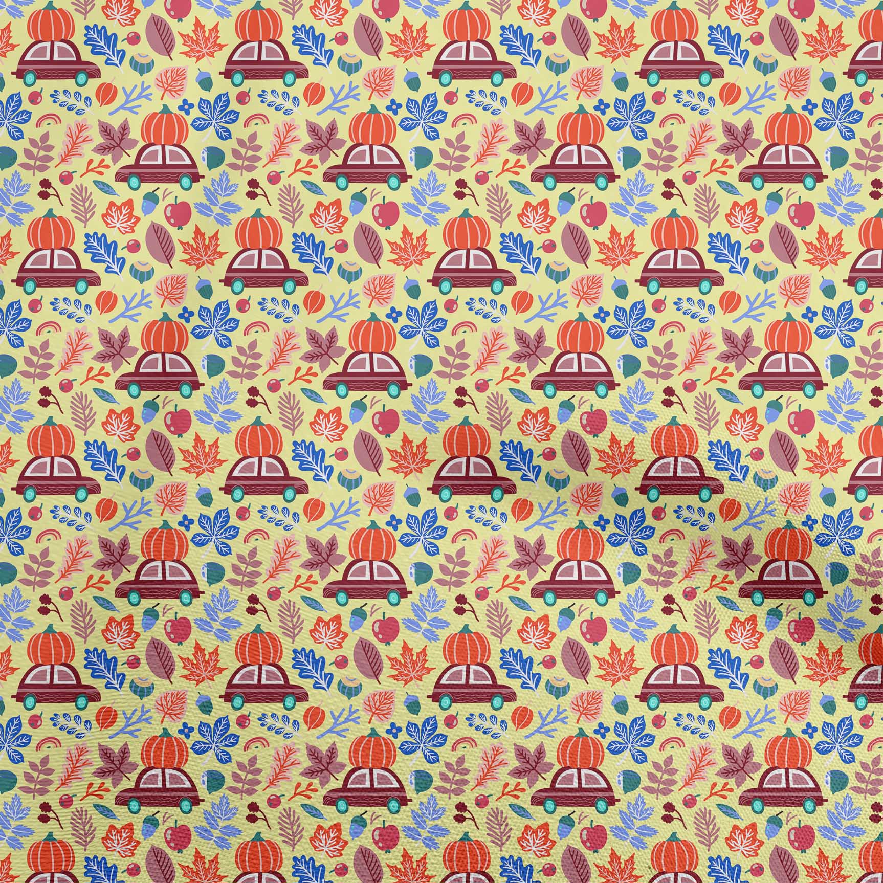 

OneOone Cotton Flex Blue Fabric Дитяча осінь-зима Тканина для пошиття друкованої тканини для рукоділля у дворі 40 дюймів 42 Inch Wide - Viscose Chiffon жовтий