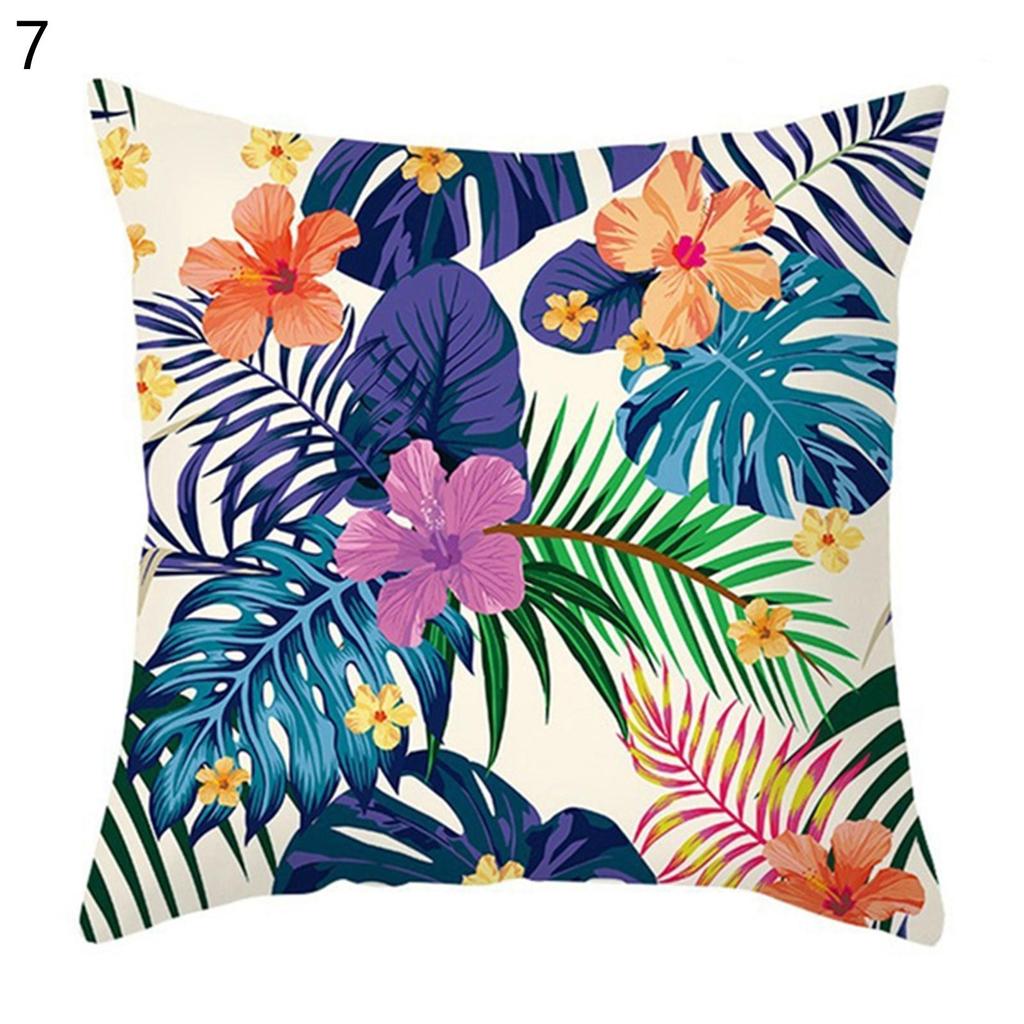 Federa per cuscino resistente agli strizzacervelli, antigraffio, multi stile, moderno, con foglie assortite, stampata a fiori, per auto