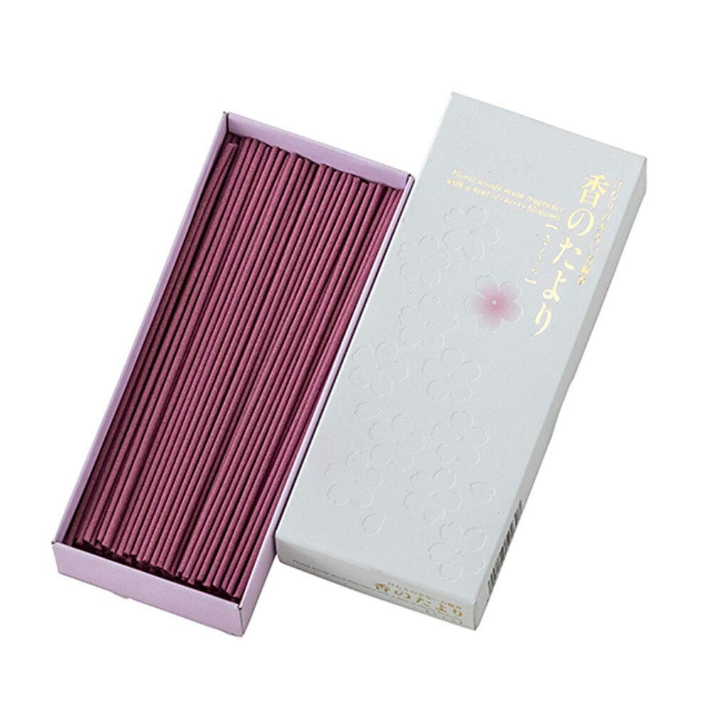 

[Hasegawa Buddhist Altar] Low-Smoke Incense for Home Use, Cherry Blossom Scent, Nippon Kodo Ko no Tayori Sakura (Small)