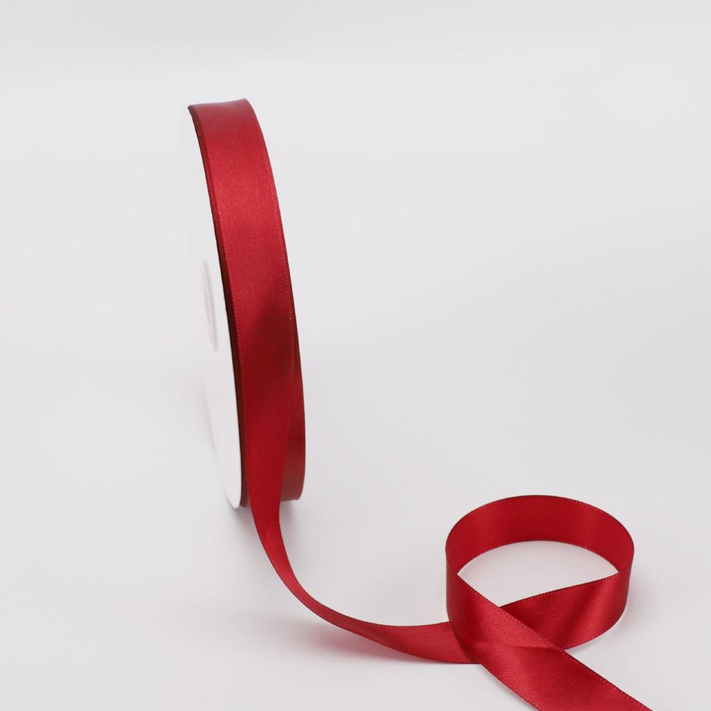 Solid Color Polyester Satin Ribbon 2cmx100Yards for Birthday Gift Wrapping Bakery Flower Arrangements-Durable Woven Bow Tying