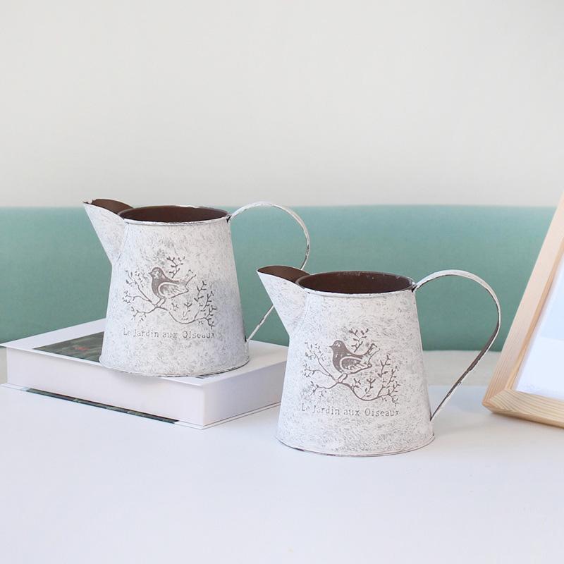 

1 шт. модное винтажное ведро для цветов садовый декор ваза для цветов кашпо для птиц настольные украшения