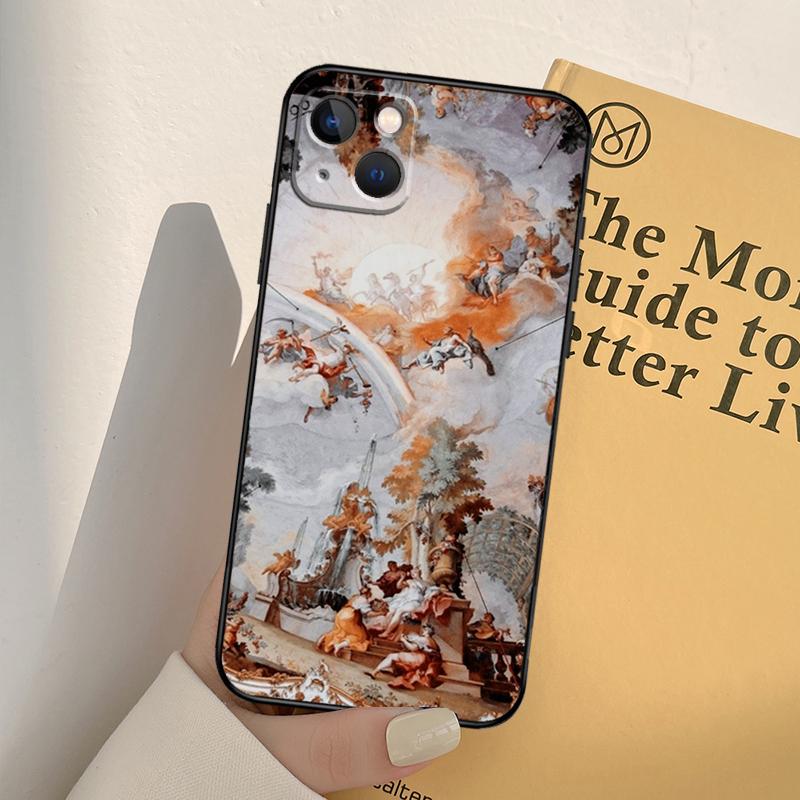 Renaissance Art Painting Phone Case For iPhone 17 16 15 14 11 12 13 Pro Max mini XR 16e 15 16 Plus 17 Air Full Cover