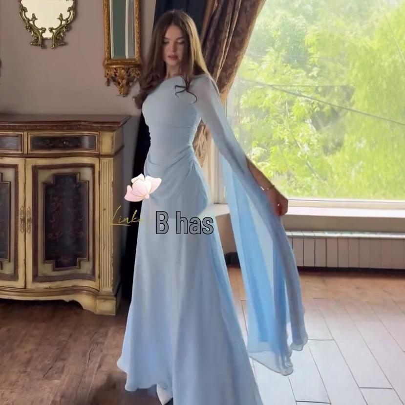2025 Summer Women's Sheer High-Waist Slimming Dress - European & American Style Fashion