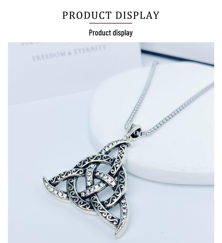 Collana Pendente Triangolo Celtico Simbolo Vichingo