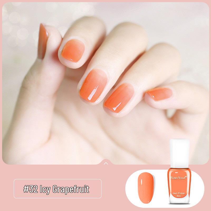 Aurora Nude Water-Based Peelable Nail Polish - Summer Long-Lasting, Eco-Friendly, Odorless, No-Bake, Free Shipping