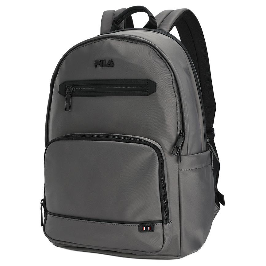 Fila Logo Fashion Casual Backpack Fabric Backpack Men Backpacks Lead-Gray F13M523102FDY