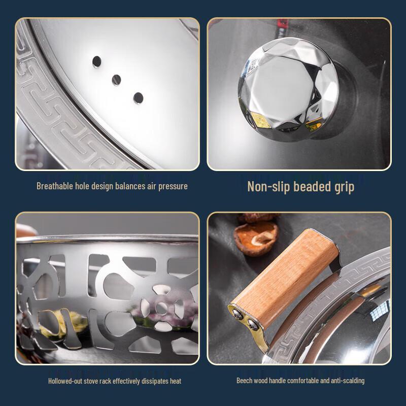 Chef's Plan 304 Stainless Steel Alcohol Stove Mini Hot Pot