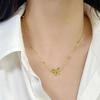 Elegant Japanese & Korean Bow Necklace: Trendy Titanium Steel Light Luxury Clavicle Chain for Women