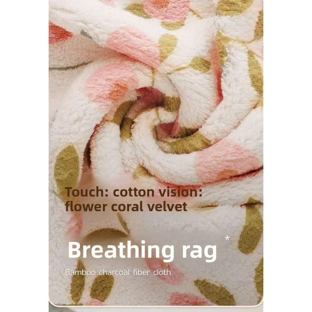 30/1 Pack Purple Pink Floral Kitchen Cloths, Thick Large Oil-proof Water Absorbent Dish Towels Household Cleaning Wipes