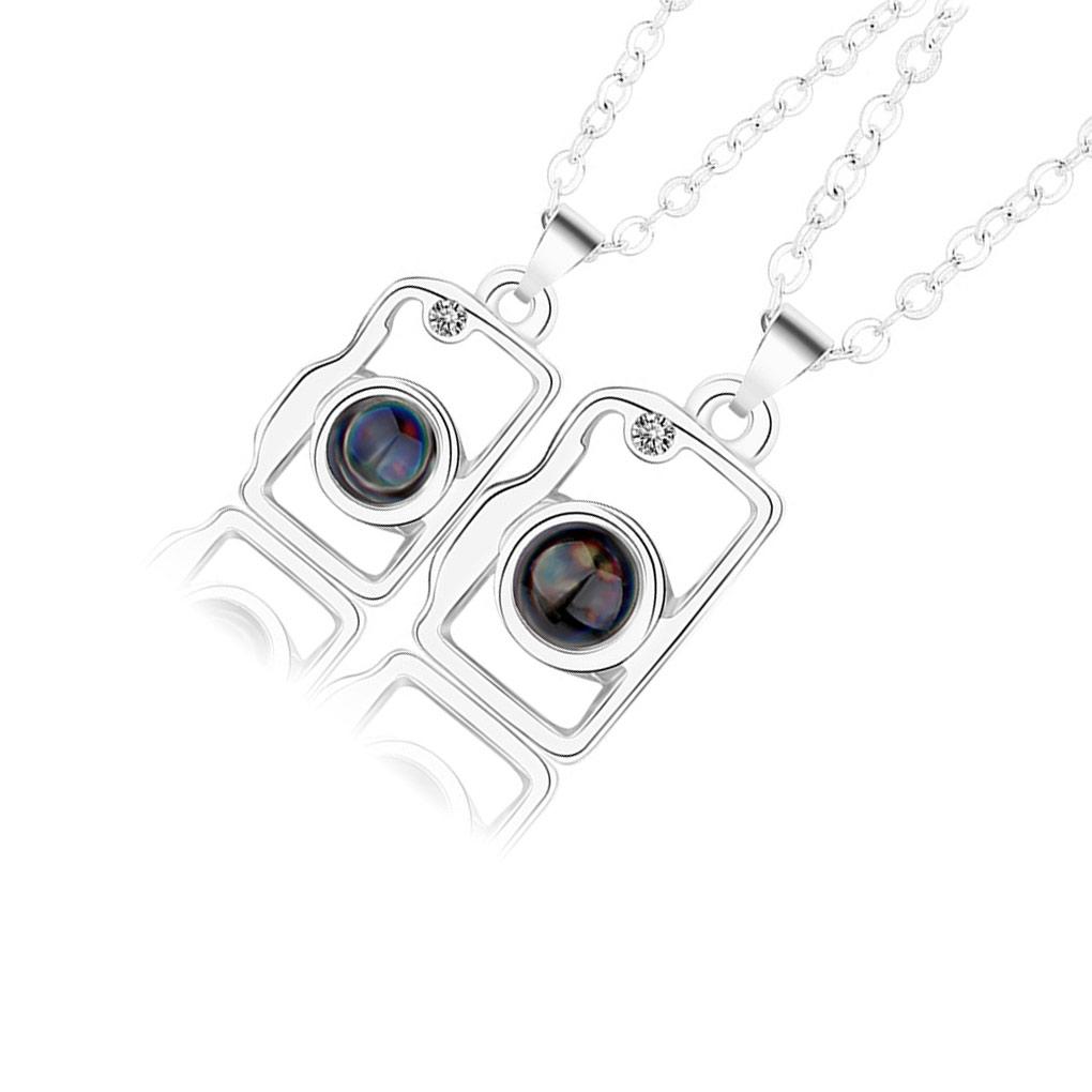 

2 Pcs Neck Pendent Projection Chain Self-adhesive Party Exquisite Multipurpose Projector Special Design Necklace type 1