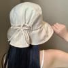 Bow Bucket Hat Women's Summer Outdoor Outing Big Brim Sun Protection Sun Hat Foldable Sun Hat