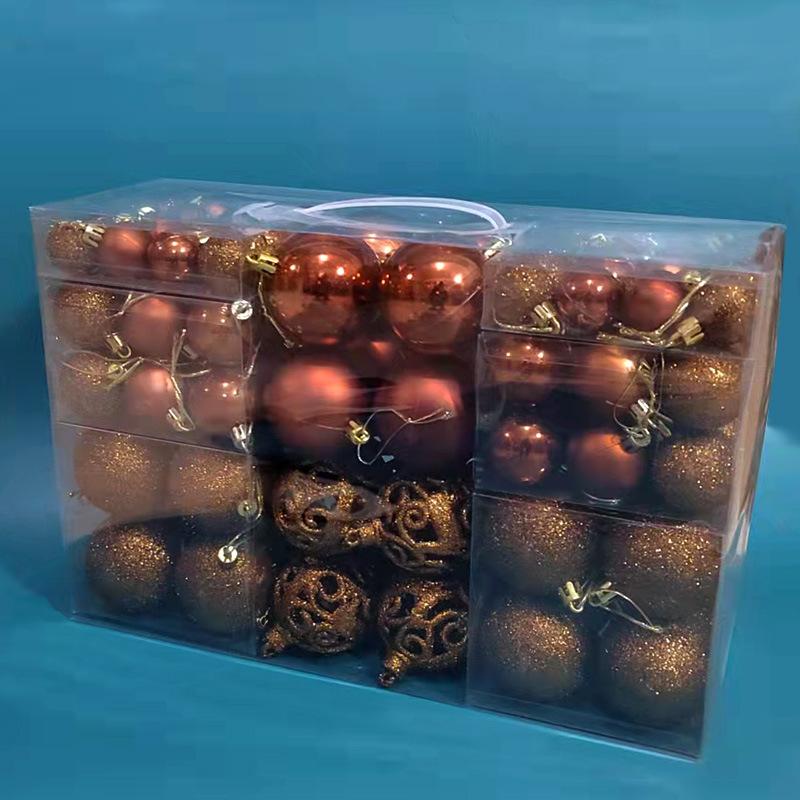 100 Teile/schachtel Weihnachtsdekorationen Weihnachtskugeln Hängen Anhänger Innen Neujahr Weihnachtsbaum Dekor Hause Weihnachtsdekoration