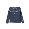 Sweater Coat Ladies Retro Jacquard Knitwear Cardigan Jacket Early Spring Autumn Western-Style Outerwear Loose Women Top