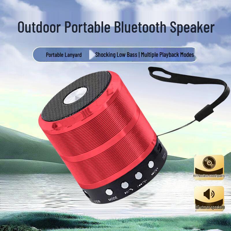 WS-887 Portable Bluetooth Speaker with Card Slot and Subwoofer