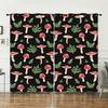 Curtains Mushroom Sunshade Digital Printing Curtains Blackout No Punching Bedroom Living Room Universal