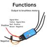 Bidirectional Brushless ESC for Remote Control Ship Pneumatic Underwater Propeller 20A/30A/40A/50A Wear-Resistant Motor Driver