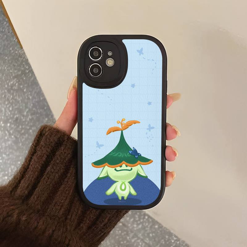 Coque de téléphone en cuir dur Aranara Genshin Impact pour iPhone 13 12 Mini 11 14 Pro Max Xs X Xr 7 8 Plus 6 6s Se 2022 coque en silicone