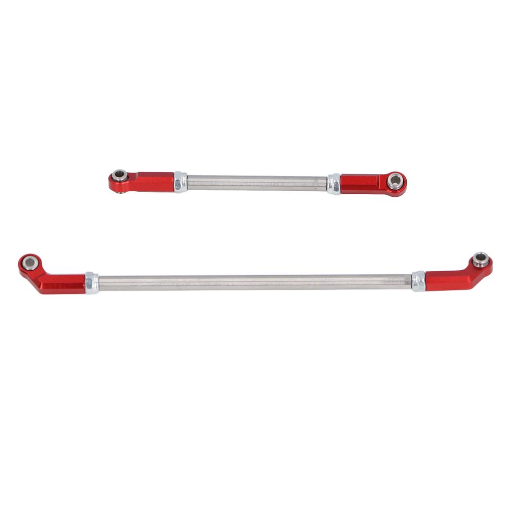 RC Linkage Links Rod Set 104mm Steering Pullrod Servo Rod 7mm Ball Head Set for 1 10 VP F10 Phoenix Axle Bridge Red