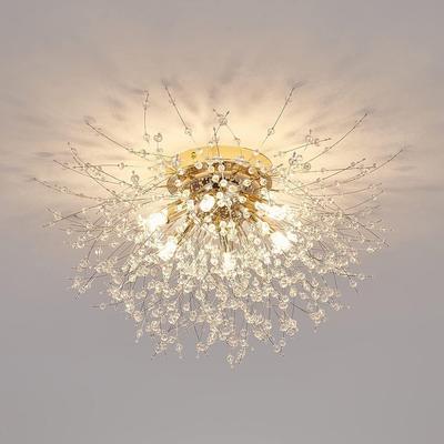 Dandelion Crystal Firework Ceiling Light - Modern Minimalist Fixture for Restaurants, Bedrooms, Bars, Counters, and Store Windows.