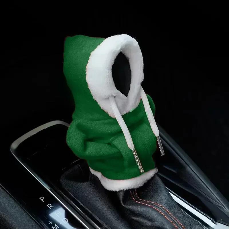 Car Gear Shift Hoodie Cover Shift Cover Gear Handle Decoration Fits Manual Automatic Universal Car Shift Lever Interior Decor