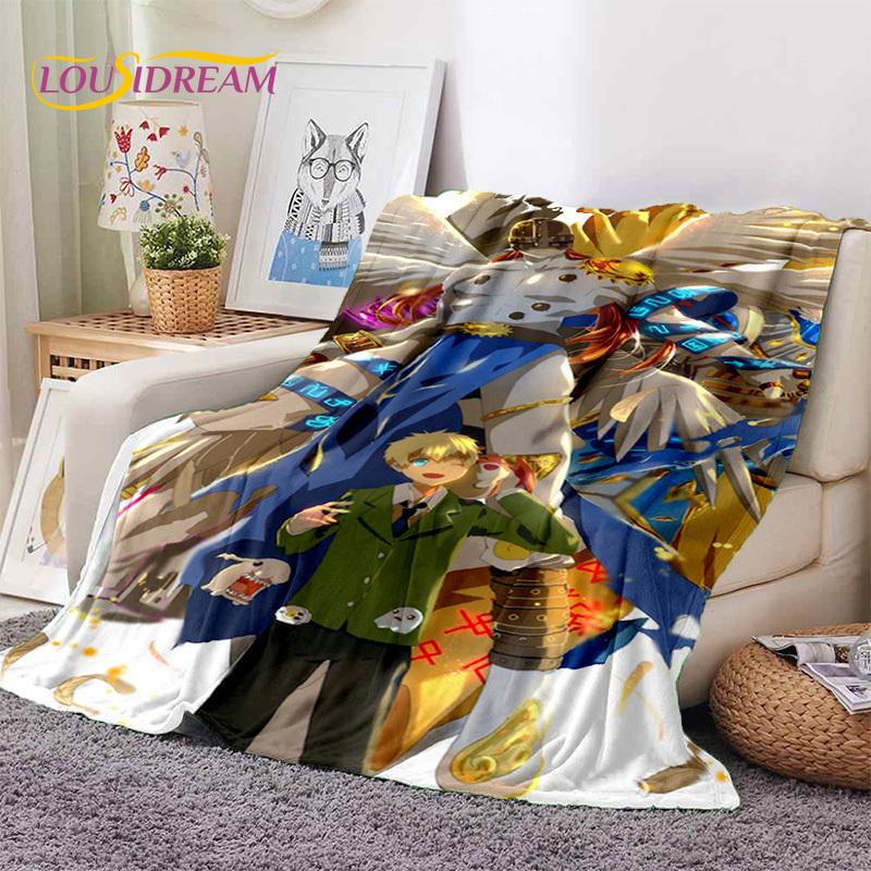 Retro Digimon Adventure Potwór Kreskówka Miękki Koc Flanelowy, Koc do Rzucania Wygodny Koc na Piknik Łóżka Kanapę Domowy Sypialnia