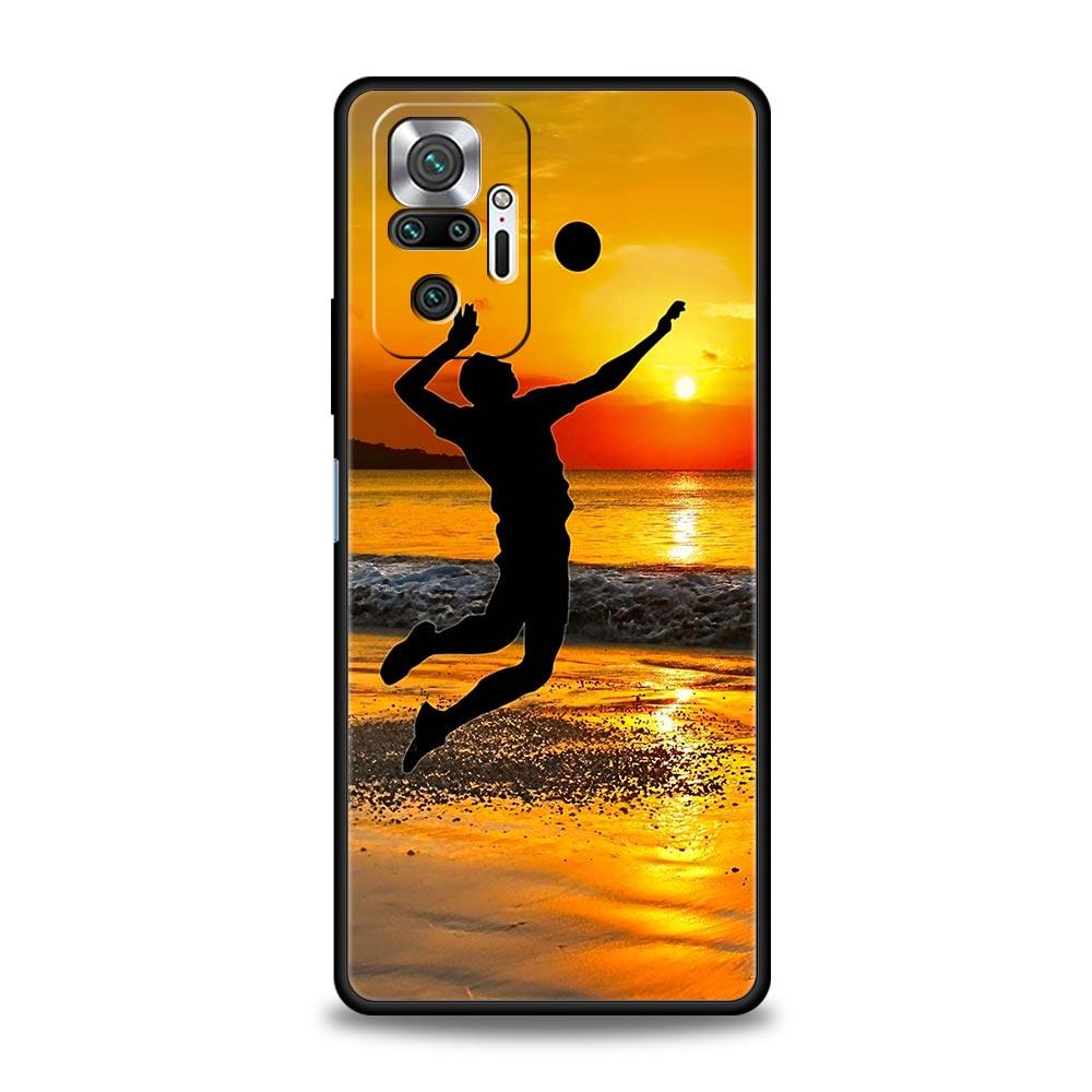 Hot Volleyball Sprot Fashion Phone Case For Xiaomi Redmi Note 14 13 5G 10 11 12 Pro Plus 4G 14C 13C 12C 10C Black Cover