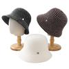 Autumn and Winter Striped Wave Fisherman's Hat Children's New Large Brim Outdoor Thermal Hat Webbing Fashion Basin Hat Big Head Circumference
