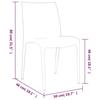 VidaXL Chaises de jardin lot de 2 blanc 50x46x80 cm polypropylène 364734