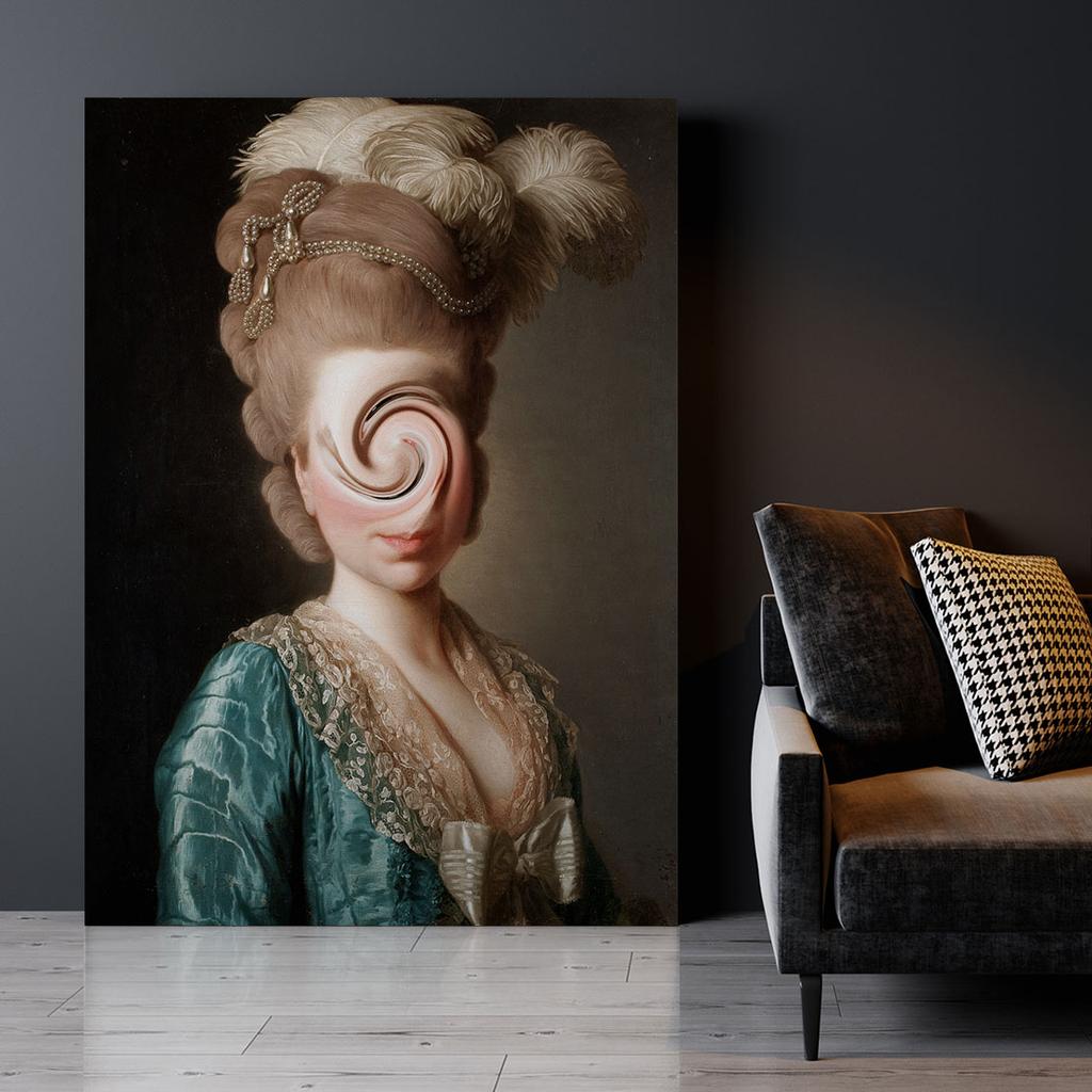 Canvas Painting Pop Art Twister Portrait