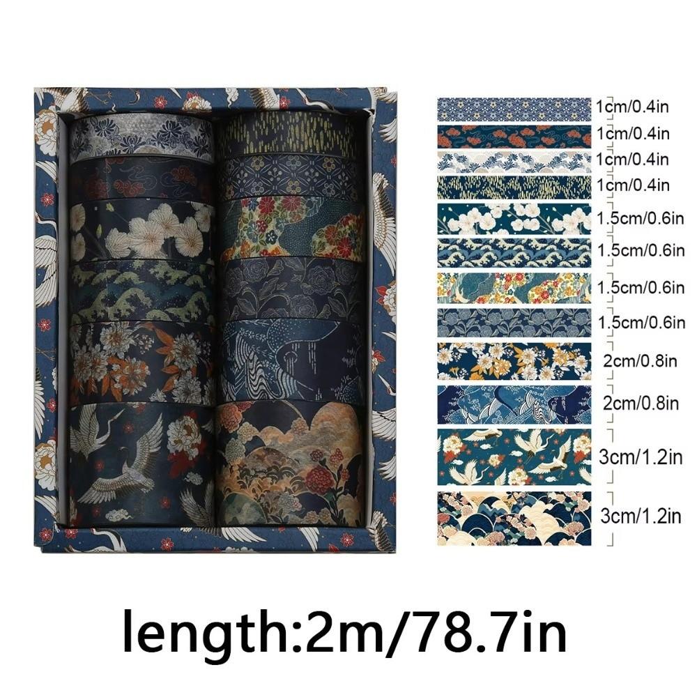 12Rolls DIY Decorative Tape Rolls Scrapbooking Wrapping Washi Tape Washi Tape Set  DIY Projects