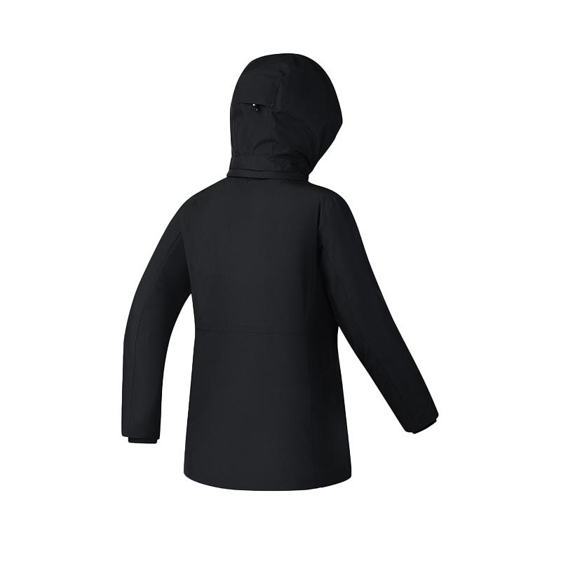 FILA Comfortable Fashionable Versatile Warm Down Jacket Women Outerwear Black A11W515907F-BK