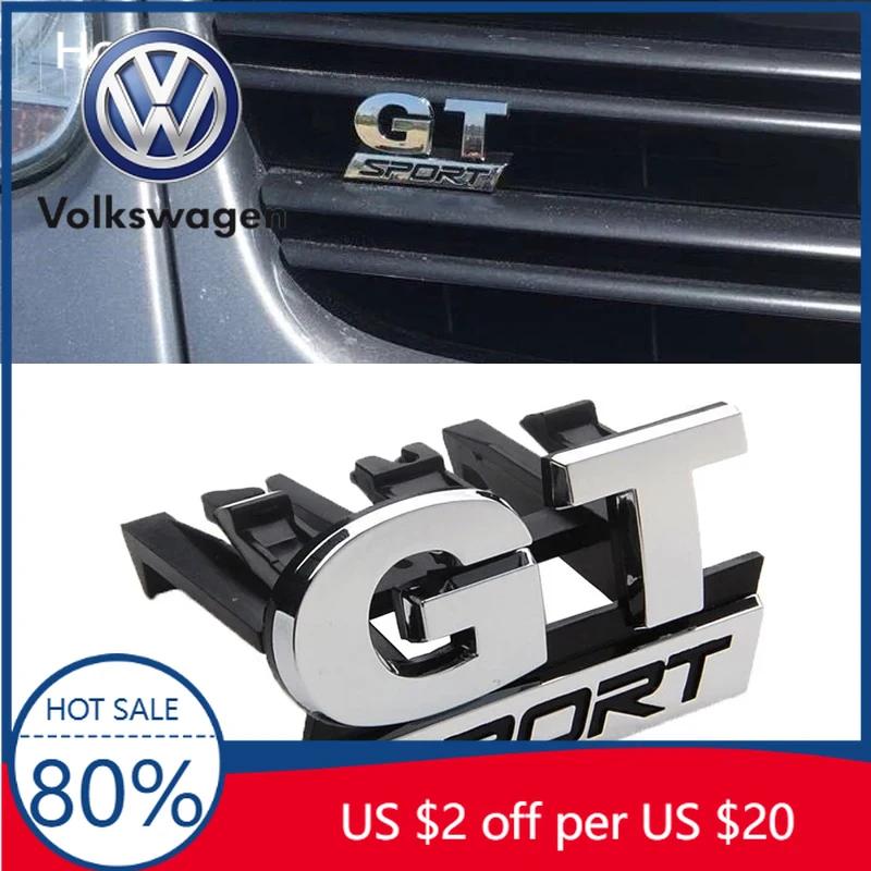 Per VW Volkswagen Jetta MK5 Golf ABS Nuovo Logo GT SPORT Styling Auto Griglia Anteriore Cofano Emblema Badge Adesivo Per Volkswagen VW Polo
