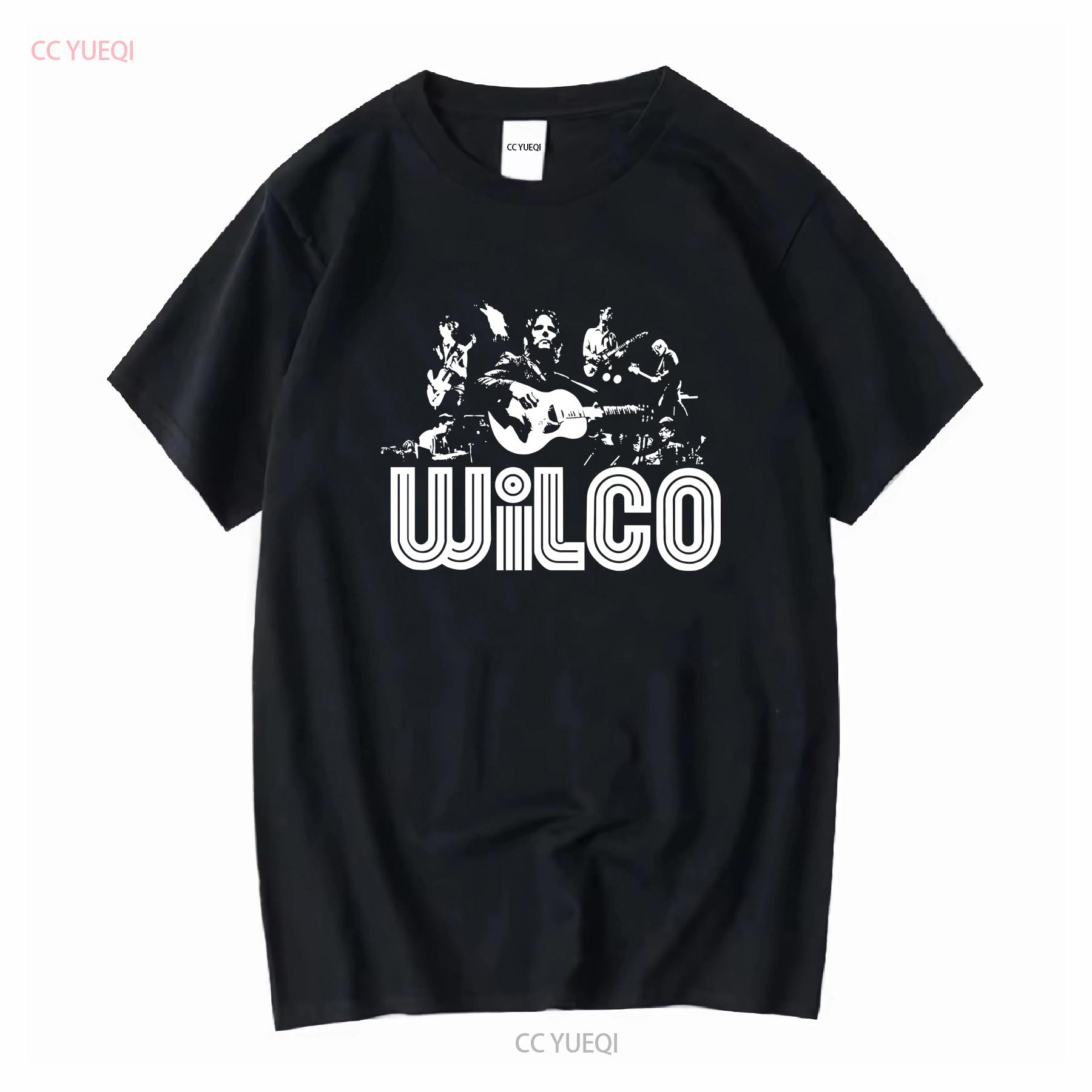 

Wilco Band black member Album T Shirt men S To 4XL ZC1366 vintage Washed Casual designer clothes graphic Stretched Slightly 4XL