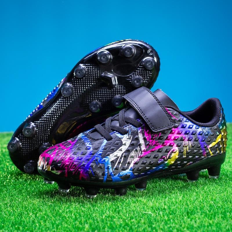 Small Game Training Batch Girls Campus Artificial Turf Broken Children Students Football Shoes Men Nails Velcro 2025 Shoes