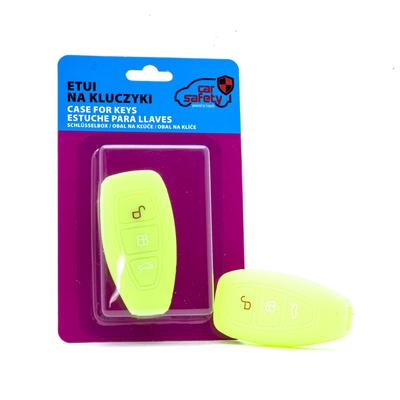 Silicone Case Cover For Key Neon Green For Ford