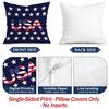 Independence Day Flag Cushions Pillowcase Polyester Cushion Cover Throw Pillow Pillowcover Home Car Sofa Decor