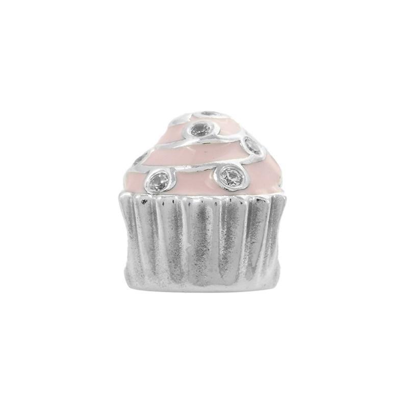 Pandora Pink Cake Cup Charm 925 Silver Pendant Women s Style 791891EN68