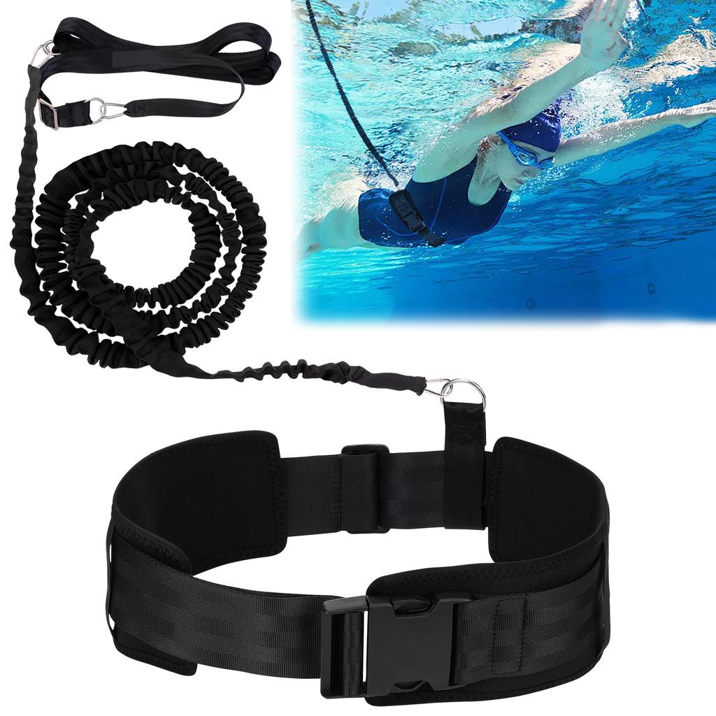Cintura di Resistenza per Nuoto Nuoto Stazionario Cintura di Resistenza Acquatica Guinzaglio per Allenamento di Nuoto per Allenamento e Esercizio