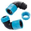 2 Pcs Elbow Quick Connectors 90 Degree Angle For Garden 1/2inch Hose Accurately match standard 5mm hose interface