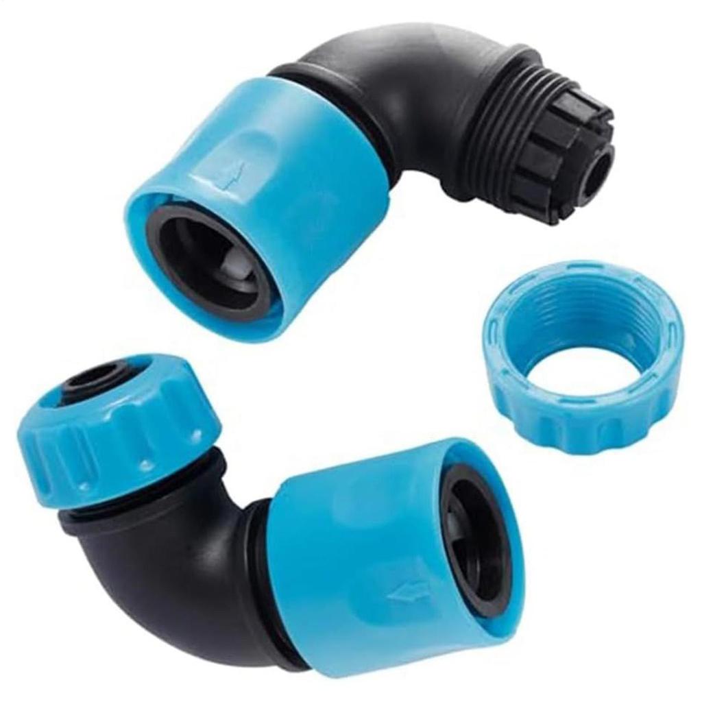 2 Pcs Elbow Quick Connectors 90 Degree Angle For Garden 1/2inch Hose Accurately match standard 5mm hose interface