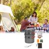 Mini Stove Outdoor Hiking Fishing Folding Gas Water Heater Cooker Camp Pot Set Portable Cooker Pot Set Travel Camping