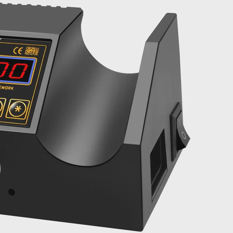 Dual Display Hot Air & Soldering Station, 110V/220V, 700W, 2-in-1 Temperature Control Electric Soldering Iron, Model 8898.