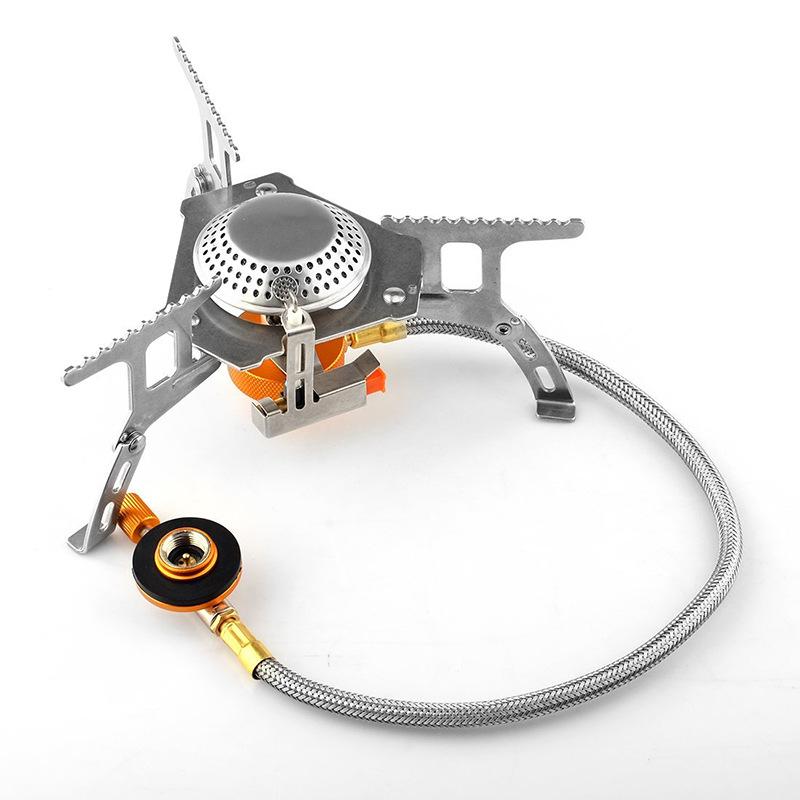 

Универсальная газовая плита для кемпинга, горелка для путешествий на открытом воздухе, обогреватель с сильным огнем, кухонная утварь для путешествий, плита для выживания, оборудование для пикника