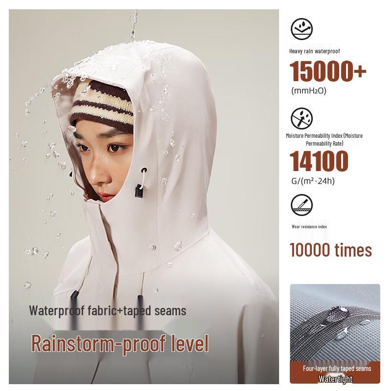 

CAMEL Women s Hooded Outdoor Windbreaker Jacket M25CA6B054 S