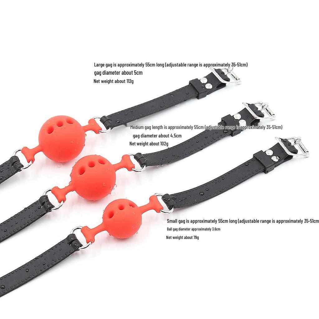Silicone Erotic Bondage Gag Toy - European & American Oral Passion Prop