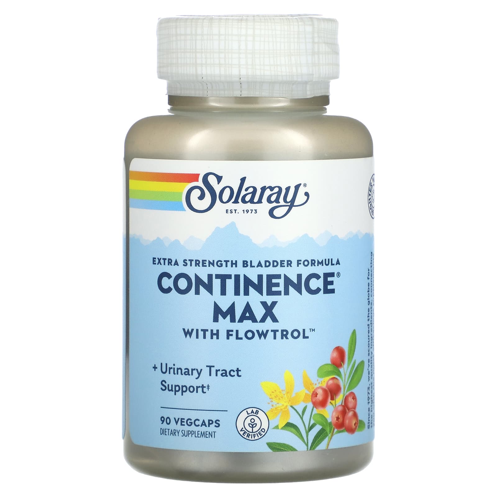 

Extra Strength Bladder Formula, Continence Max with Flowtrol, 90 Veggie Caps