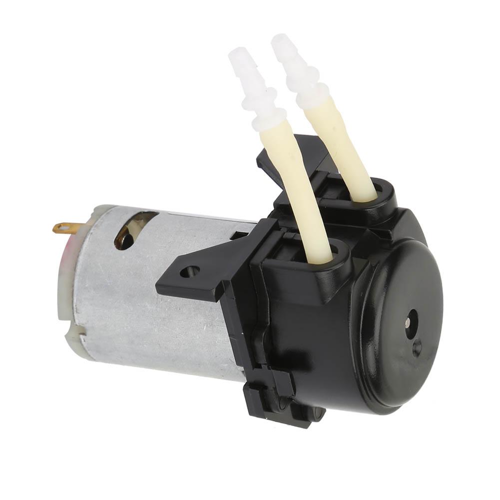 D-2 2*4mm 12V Peristaltische Flüssigkeitspumpe Dosierpumpe für Laboranalyse(Grün)