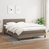 3140141 vidaXL Divan-lit Tapissier Avec Matelas Taupe 140x200 Cm Tissu