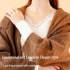Women's Lace V-neck Warm Lingerie Set: Seamless Slimming Antibacterial Base Layer for Autumn and Winter